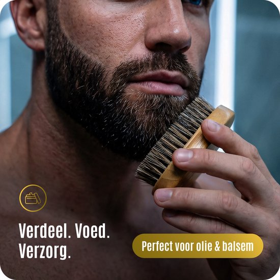 BAØRD Houten Baardborstel – Baardverzorging – Baardstijler Care – Beard Brush Cadeau Mannen – Voor Baardolie En Baardbalsem Cadeautjes – Baard Borstel Geschenk Heren - Vader Kados Man - Verjaardag Kado Top 10 - Cadeautje Voor Hem