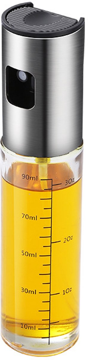 Olie spray - Spuitfles - Olieverstuiver - Olijfolie - Bakspray - Kookspray - Koken met minder olie - Olie doseren - 100ml - Glas - Jonyx