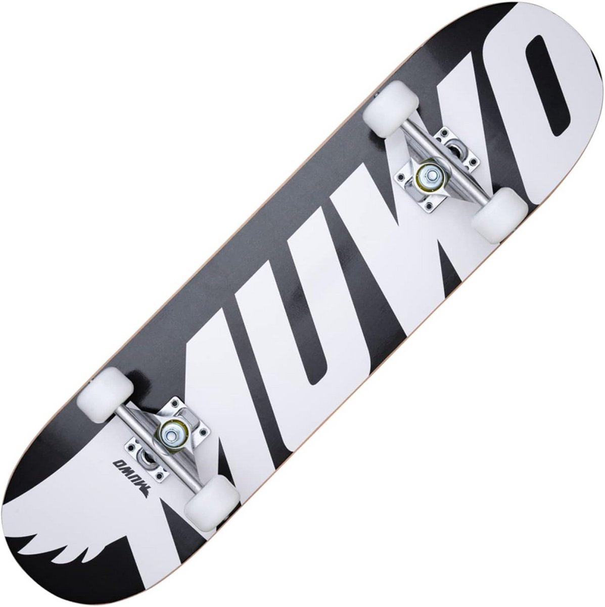 Compleet Skateboard voor Beginners en Gevorderden Duurzaam Hout en Aluminium Zwart