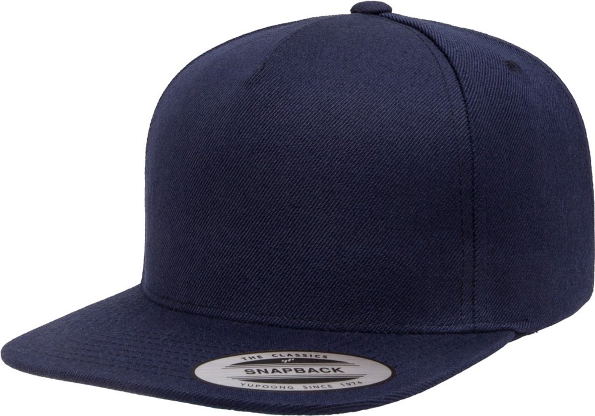 Flexfit - Premium 5Panel Snapback Pet - Donkerblauw