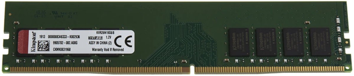 Kingston ValueRAM - RAM-geheugen - 8GB - DDR4 - DIMM - 2666MHz - 1 x 8 GB