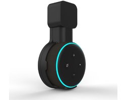 Wandgemonteerde audiostandaard, geschikt voor Echo Dot 3-accessoires, wandgemonteerde standaard voor slimme stopcontacten, zwart