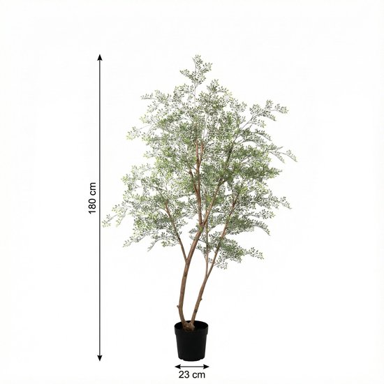 Florafy Kunstplant Cassia | 180cm - Plantes artificielles d'intérieur - Sans entretien