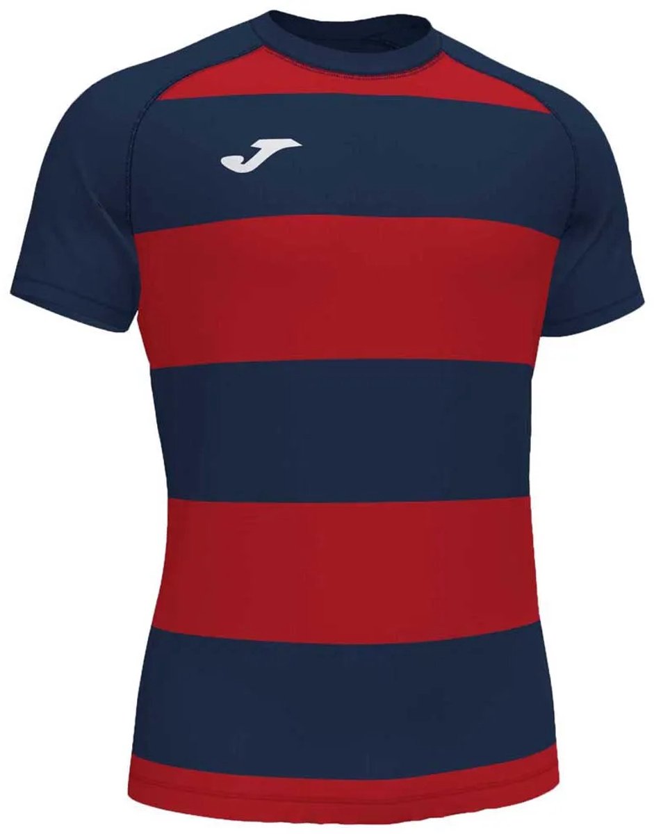 Joma Prorugby Ii T-shirt Met Korte Mouwen Rood,Blauw 4-6 Years Jongens,Meisjes
