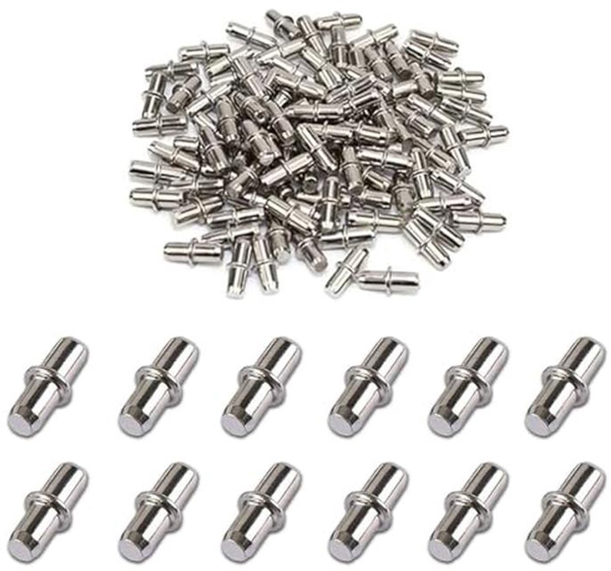 Metalen Bodemdragers - 100 Stuks voor Planken met een Diameter van 5 mm