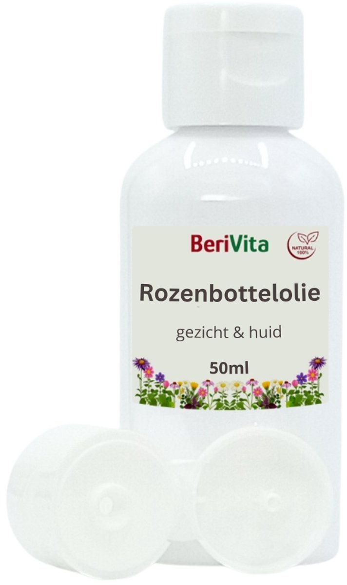 Rozenbottelolie Puur 50ml - Huidolie en Gezichtsolie - Rose Hip Oil