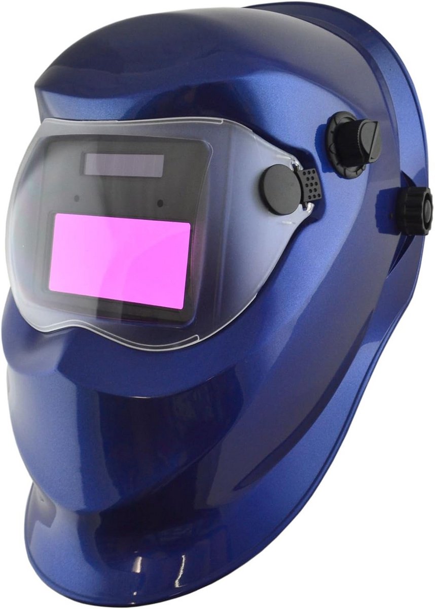 Autodarkende Lassersmasker met Slijpfunctie - MIG, TIG en ARC Lassen - Variabele Gevoeligheid - Blauw