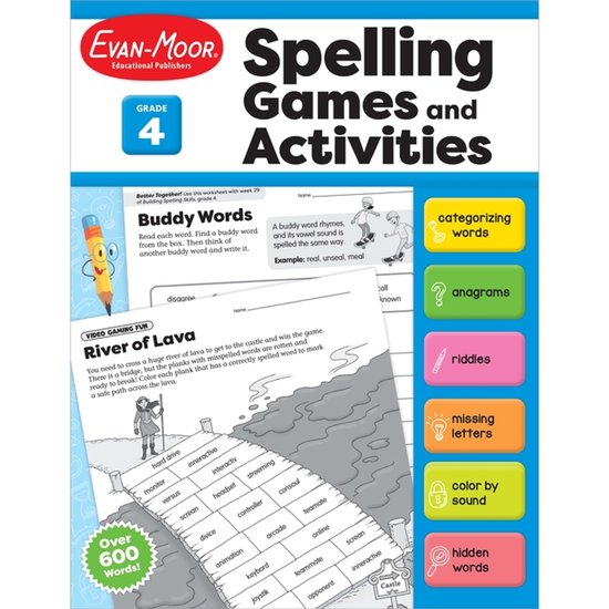 Spelling Games and Activities- Spelling Games and Activities ... - cover