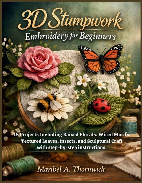3D Stumpwork Embroidery For Beginners - cover