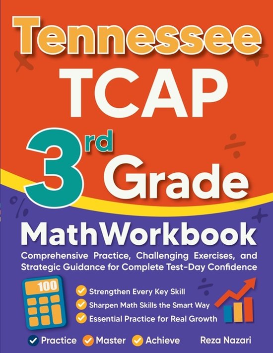 Tennessee TCAP 3rd Grade Math Workbook - cover