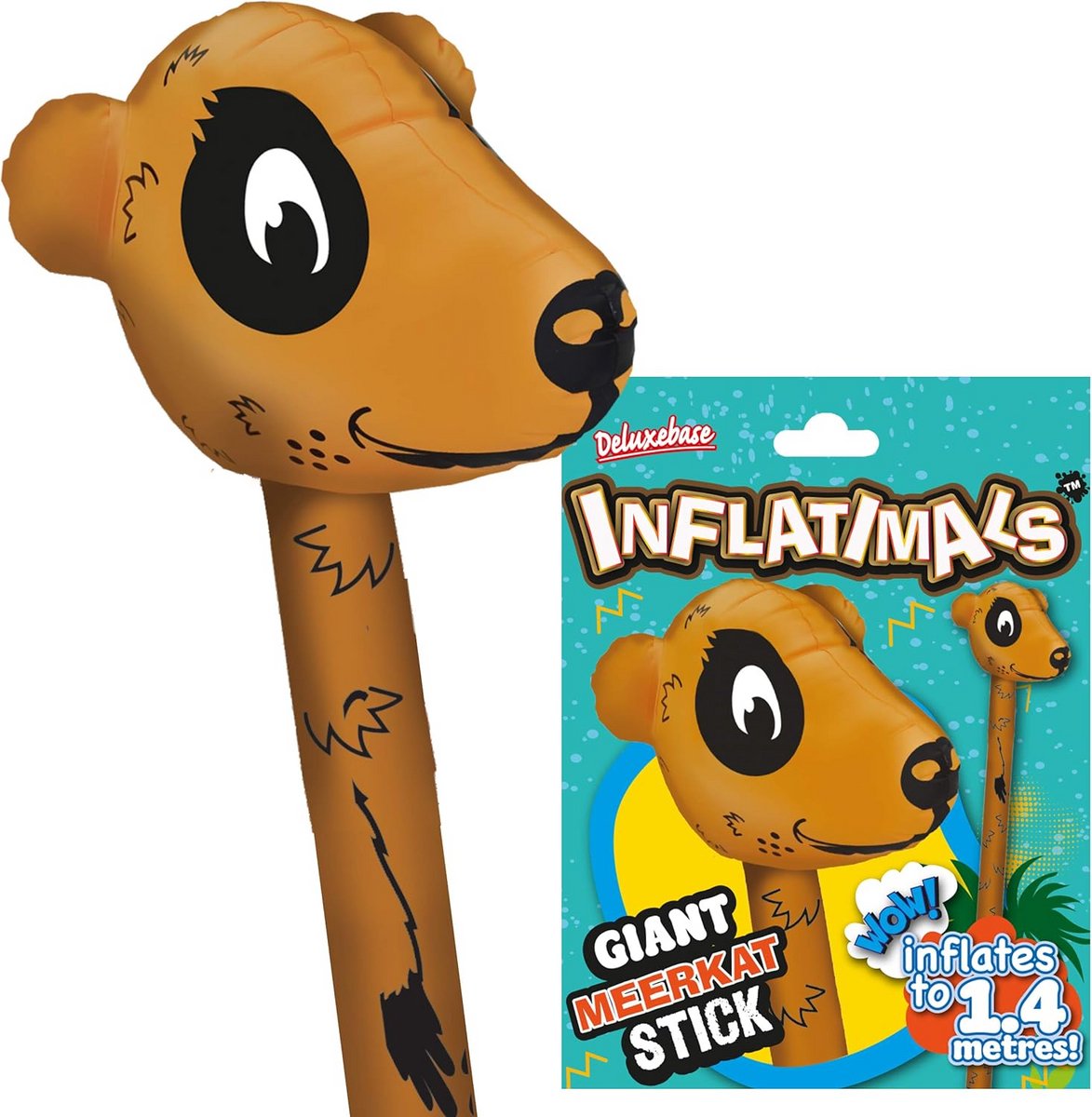 Grote Opblaasbare Stokstaartje Speelgoed - Leuk Cadeau & Feestdecoratie voor Kinderen