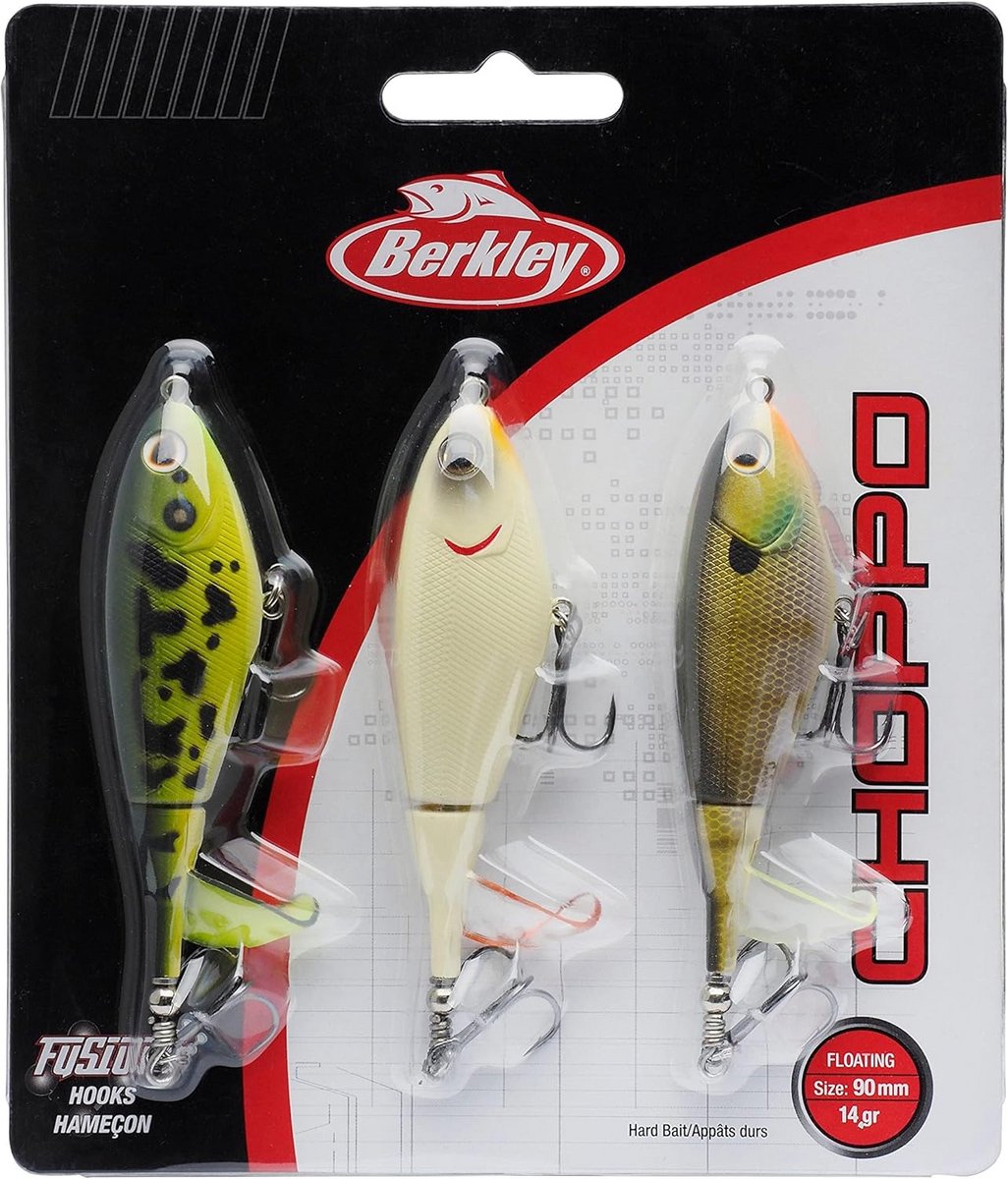 Set van 3 Kunstmatige Baars Lures - Grote Topwater Hengel Aas