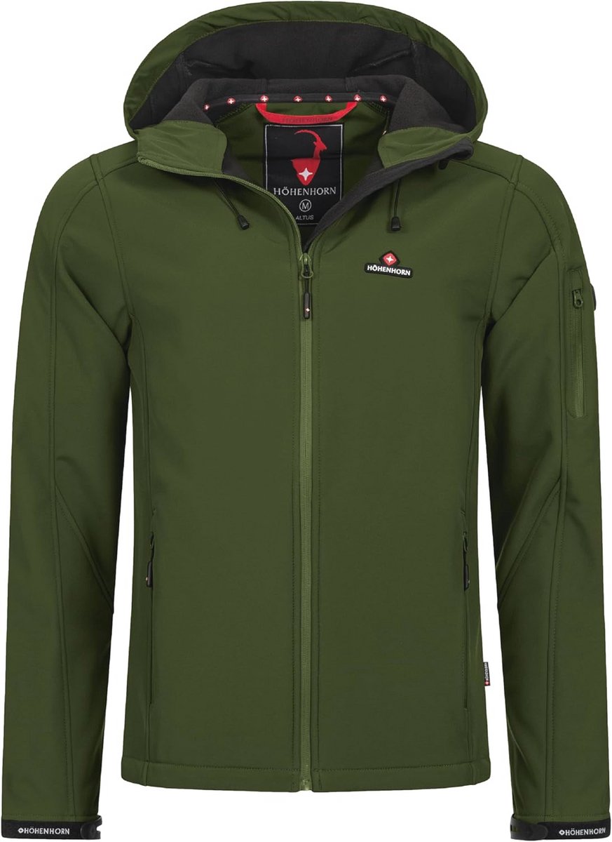 Functioneel Softshell Herenjack voor Buitenactiviteiten