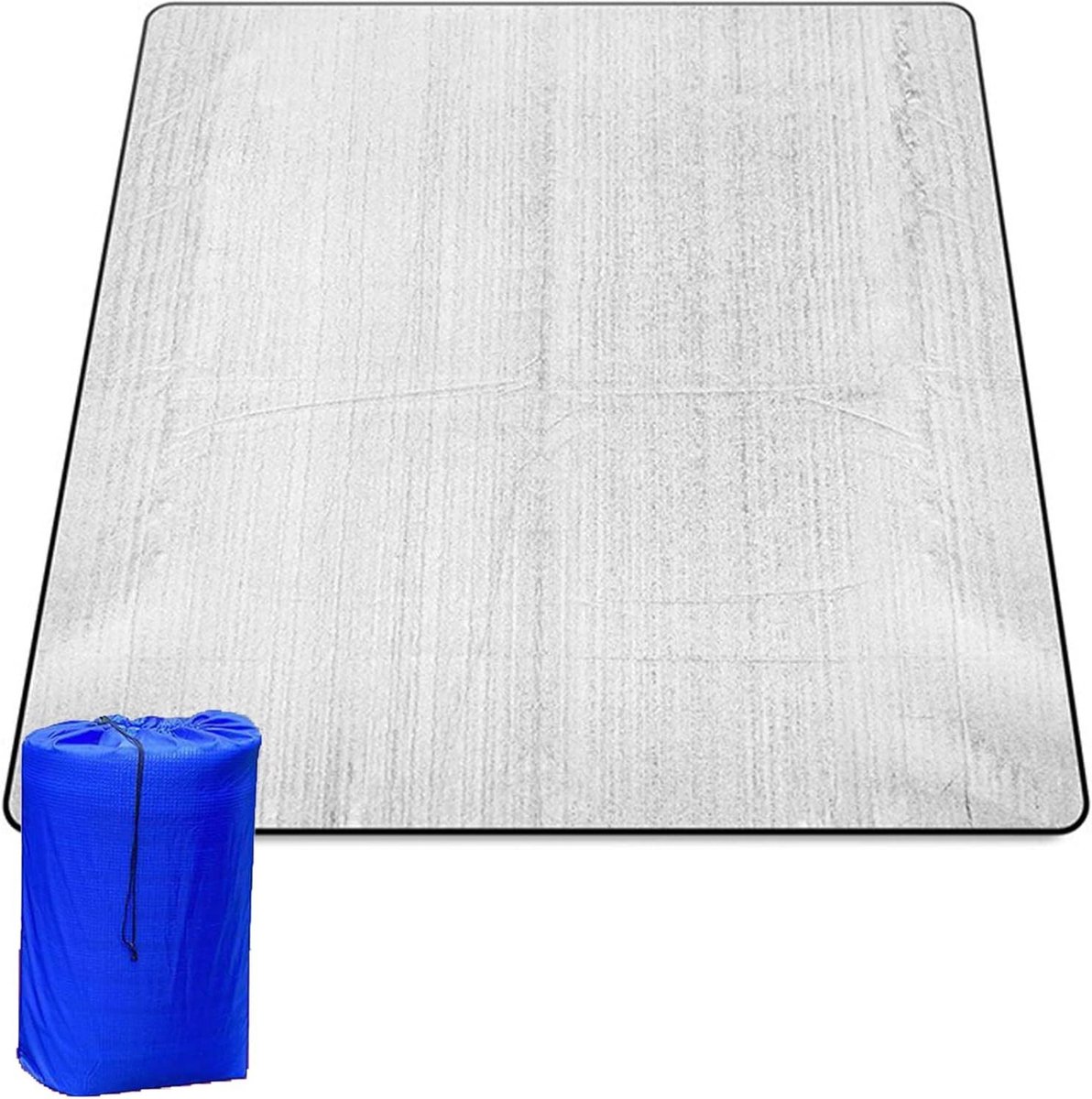 Allecta - Waterdichte aluminium campingmat 200x200 cm voor tuin, camping, picknick - zilver