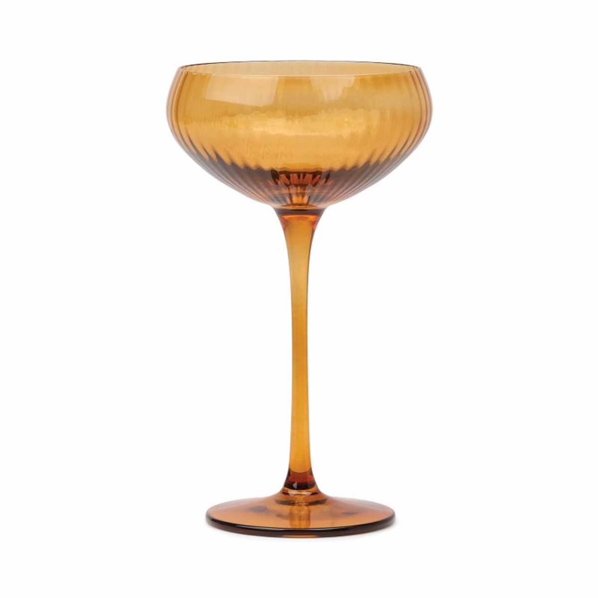 Coupeglazen set van 2 – amberkleurig – gekleurd glas – 177 ml – in stijlvolle geschenkdoos