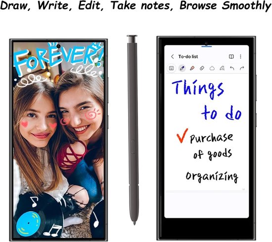 Allecta - Zwarte vervangende S Pen stylus voor Galaxy S24 Ultra smartphone — afbeelding 5