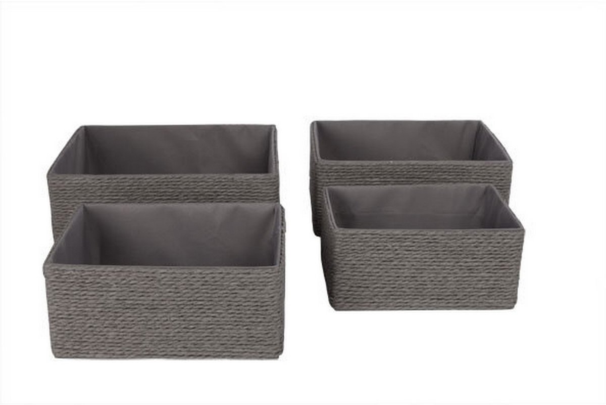 Manden set 4 stuks Grijs