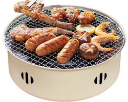 Mini Houtskoolbarbecue - Draagbare BBQ Grill - Voor Thuis, Camping, Strand & Picknick - Ideaal voor Kerst & Nieuwjaar - Zwart - Roestvrijstaal - Praktisch