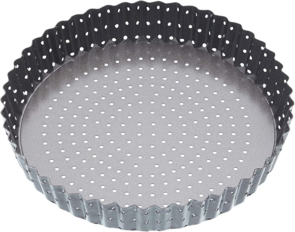 Ronde Quiche-bakvorm 20 cm met Anti-aanbaklaag en Gegroefd Design