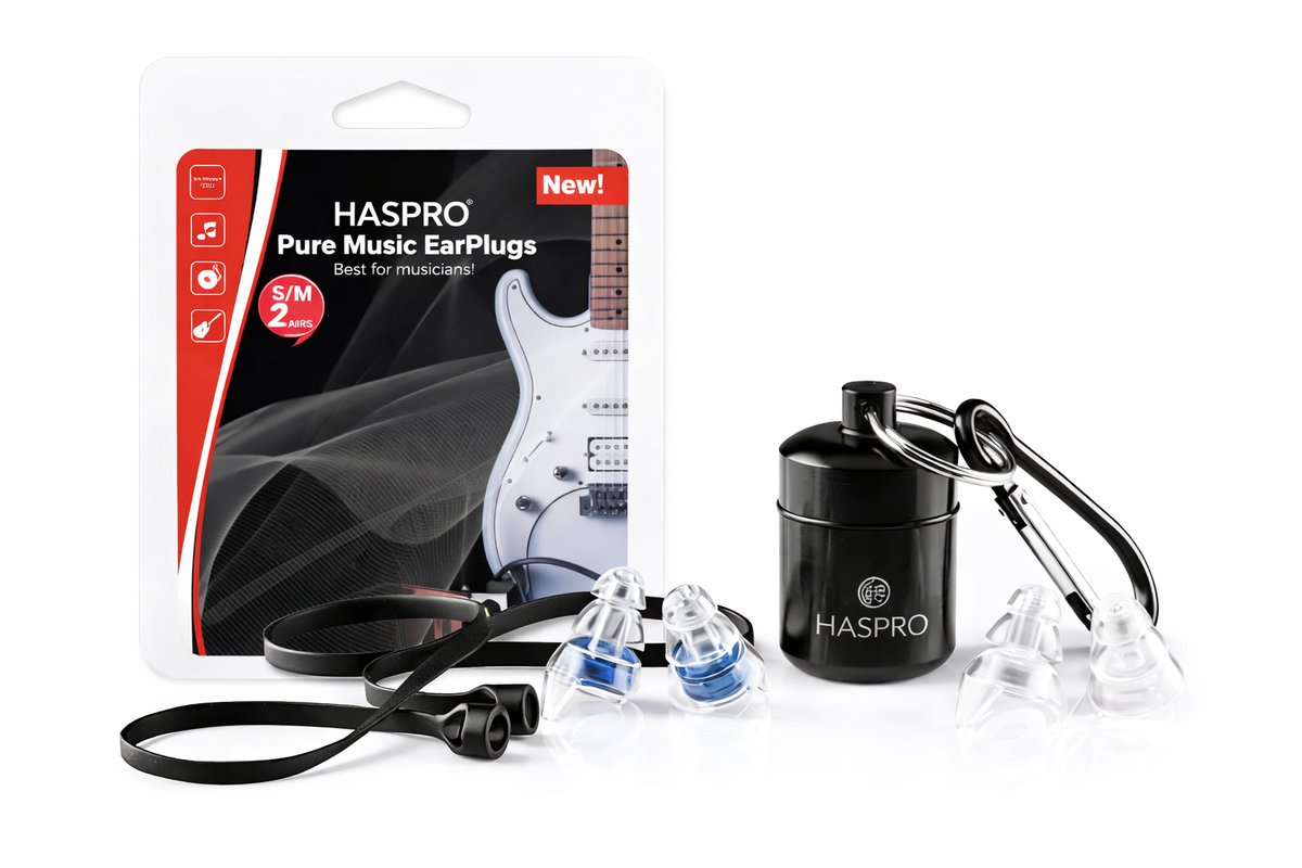 HASPRO Pure Music Oordopjes – Blauw – SNR 23 dB