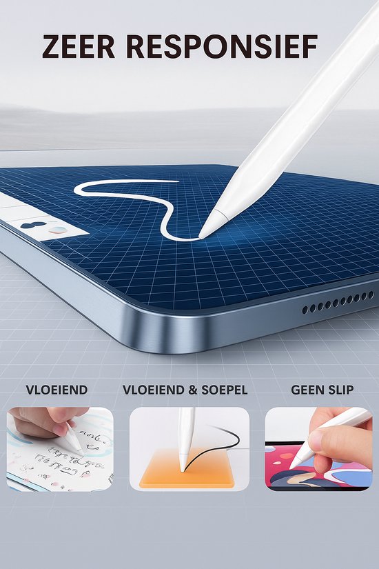 IfarNix Stylus Pen voor iPad & Android - Universele Active Stylus - USB-C Oplaadbaar - Voor Tablet & Smartphone van Merkloos — afbeelding 3