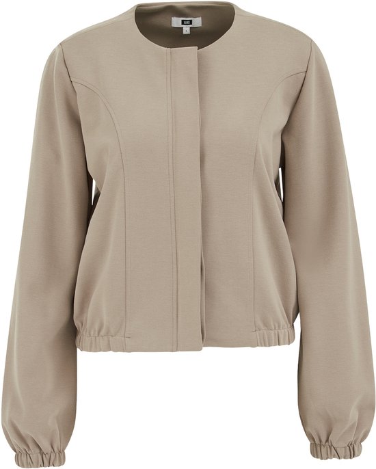 WE Fashion Dames bomberjack van sweatstof