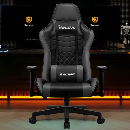 Hiaonyx Gaming Stoel - 170° Verstelbare Rugleuning - Gaming
