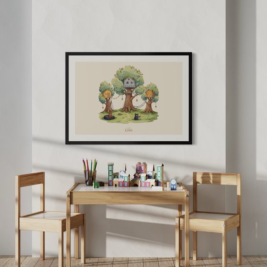Affiche enfant - Little Livo - Le Berendop - 21 cm x 30 cm - 250 g/m2 papier - Finition mate - Décoration murale