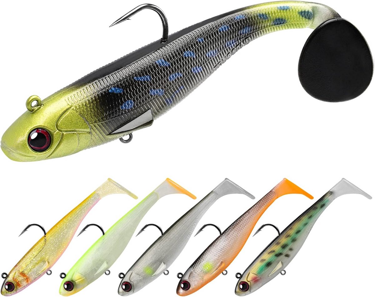 Kant-en-klare Zachte Visgewichten Set met Spinner voor Baars, Snoekbaars en Forel
