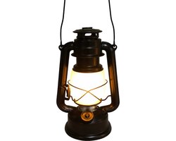 Human Comfort Storm Lamp Yutz - Tafellampen elektrisch – Oplaadbaar – Kaarslicht-stand – Metaal – IP44