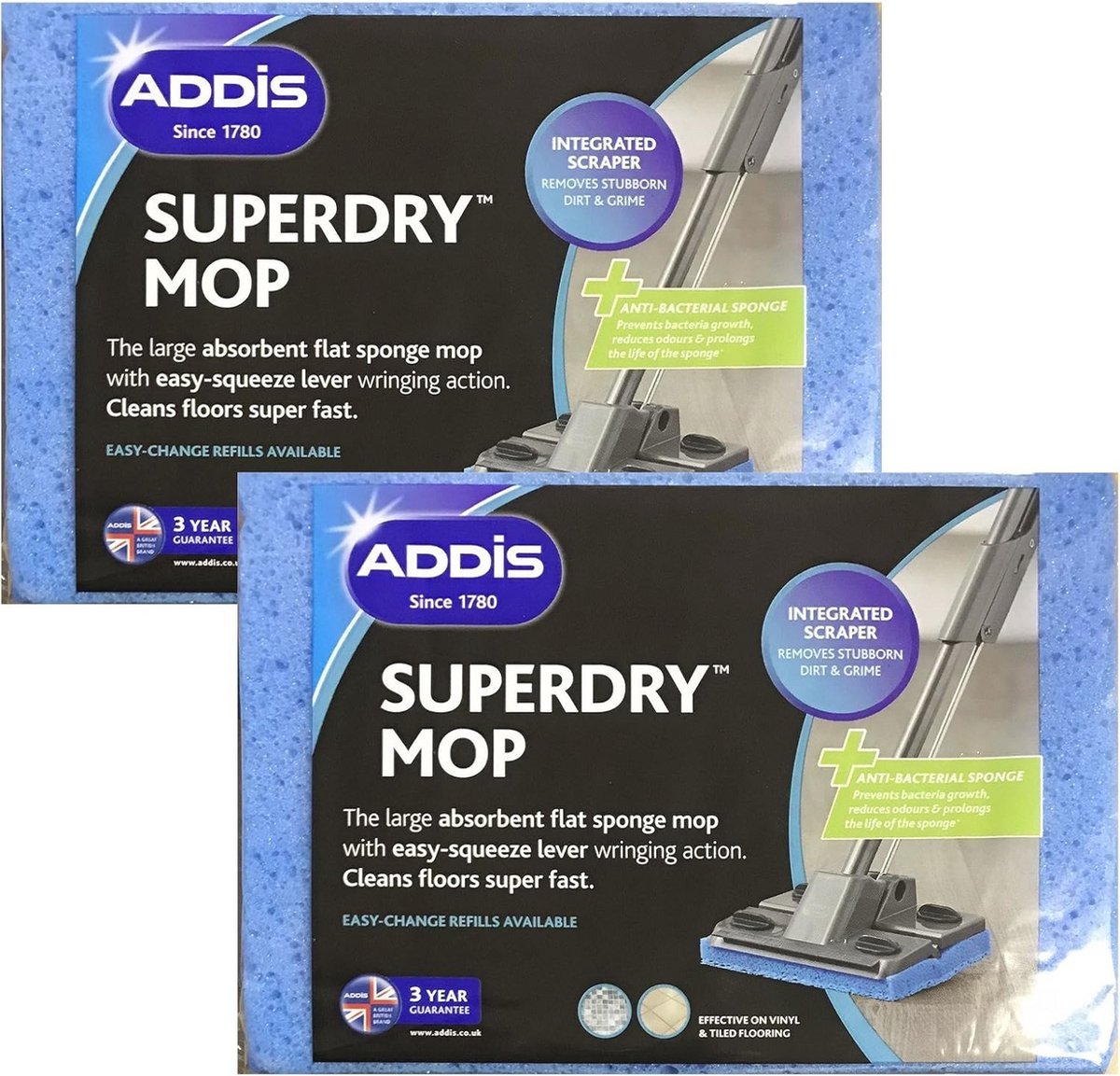Superdry Mop Vervangingsset - 2 Stuks