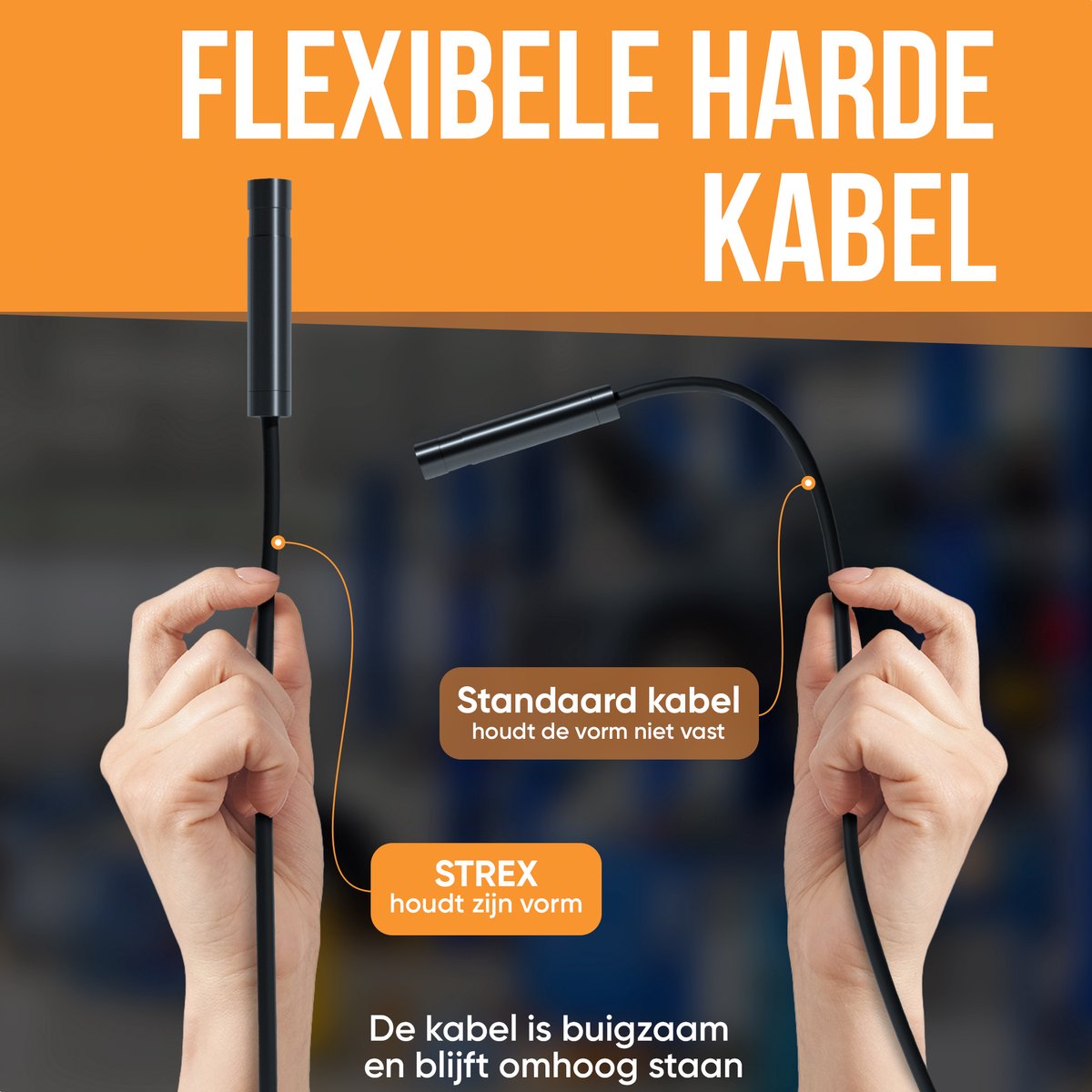 Industriële Endoscope,1080p 4.3 Inch Scherm Professionele Dual-lens- inspectiecamera Met 8 1 Lichten IP68 Camera Voor Auto Onderhoud Pijplijn Inspectie (10m