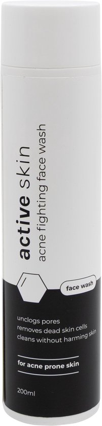 Activeskin Face Wash - Gezichtsreiniger - Acne - Face Scrub - face wash mannen - glycerine - exfoliant - 200ml