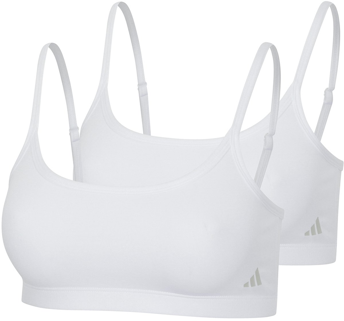 adidas Sportswear 2PK BRALETTE - Sport Active Modal Comfort – Damen Onderbroek - wit