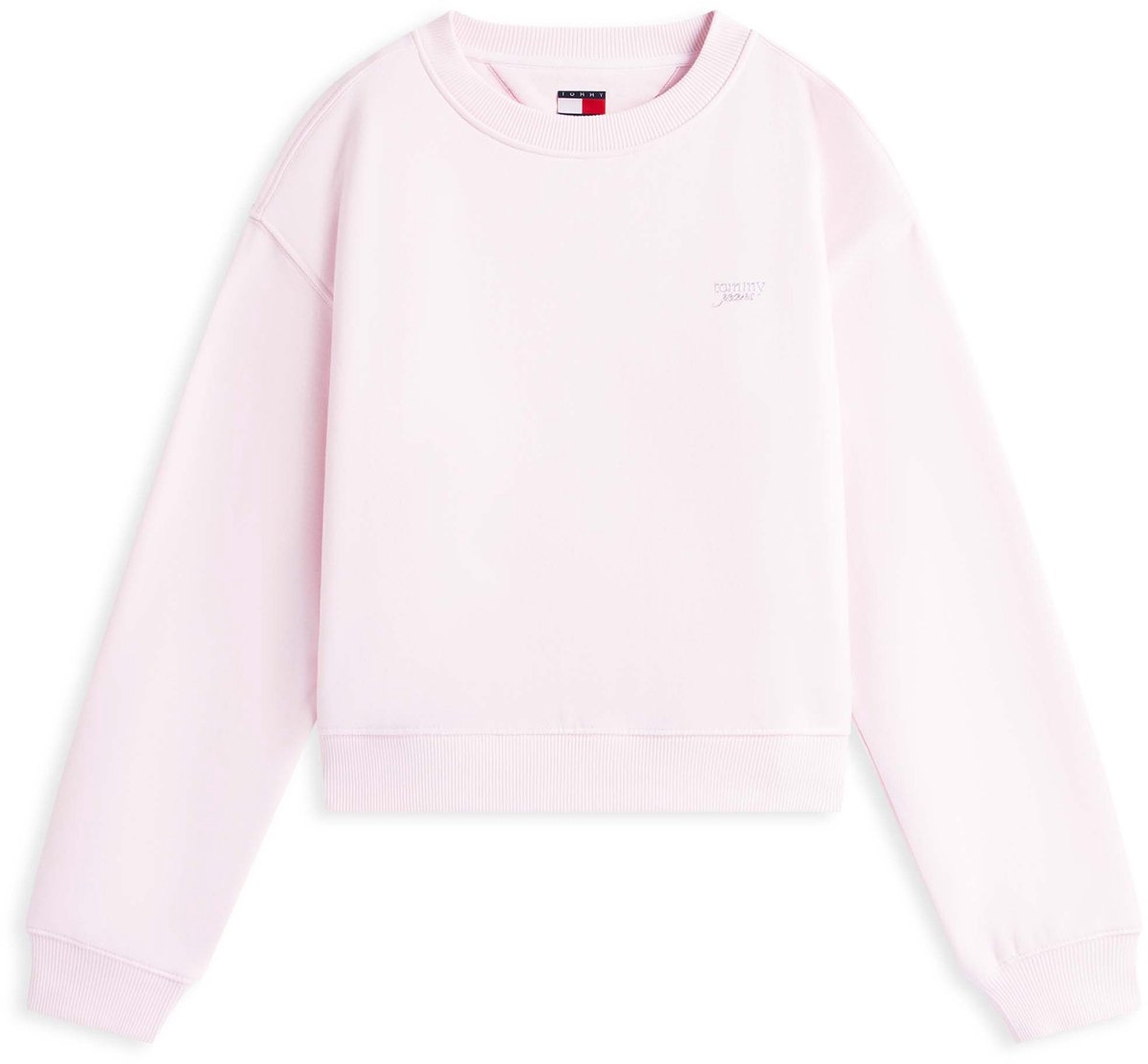 Sweater Tommy Jeans Tjw Rlx Sh Sc Fashion Wear Vrouwen Roze
