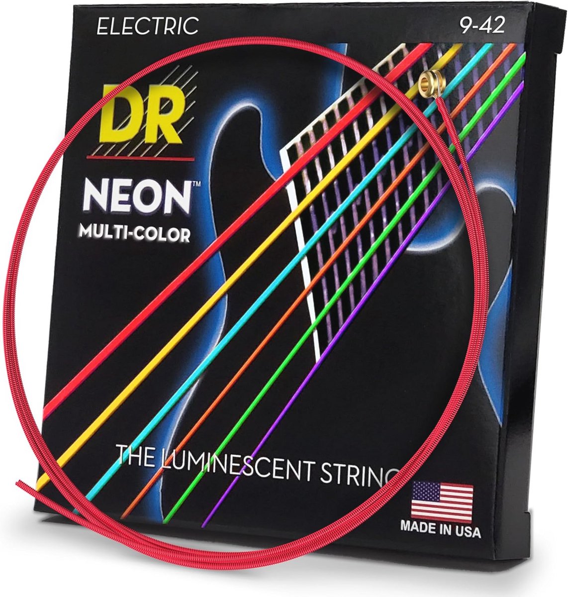 Multi-Color Elektrische Gitaarsnaren 9-42 voor Gitaar