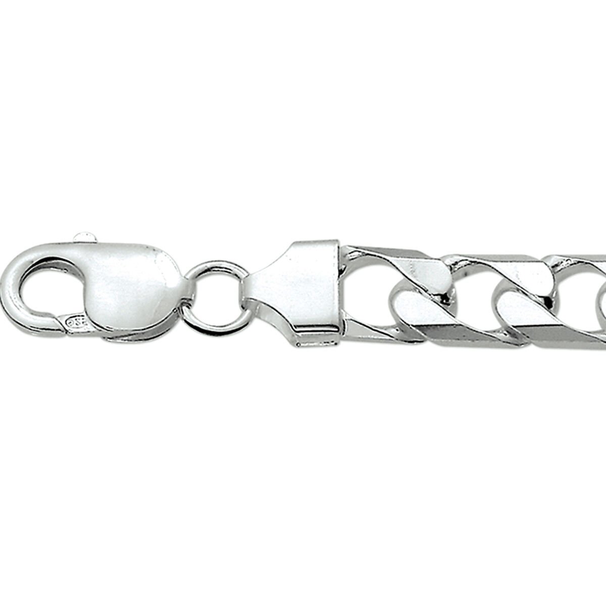 Zilver Gourmet armband 22cm 10,0mm