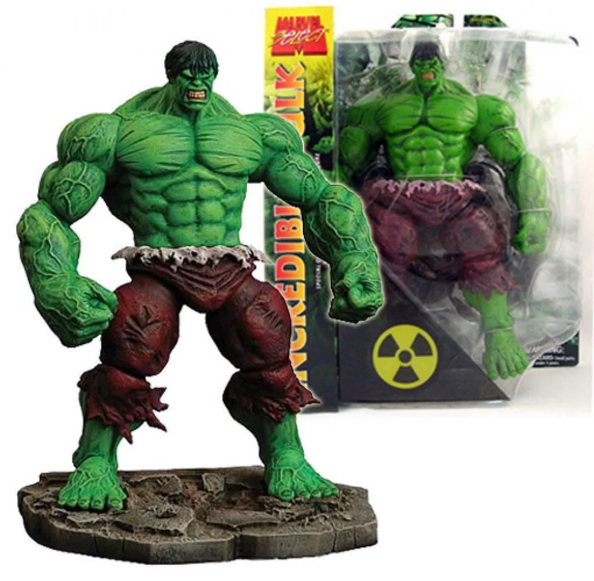 Fondsen zwaartekracht Uitrusten Marvel Select Incredible Hulk Action Figure | 0699788108260 | Boeken |  bol.com