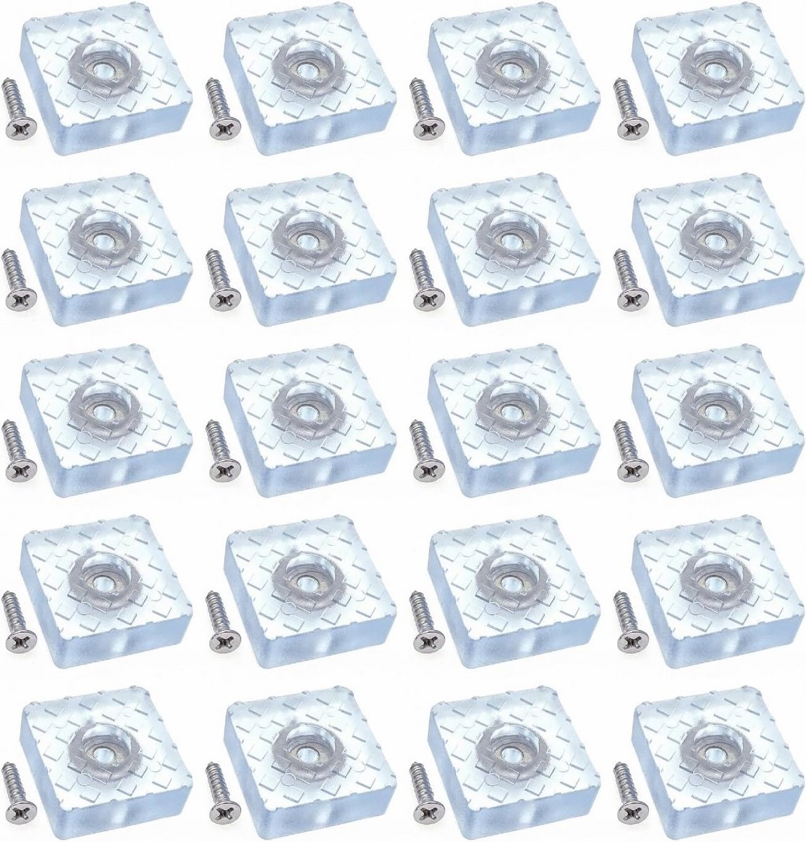Non-slip Silent Rubber Chair Leg Pads 30mm - Durable Floor Protectors