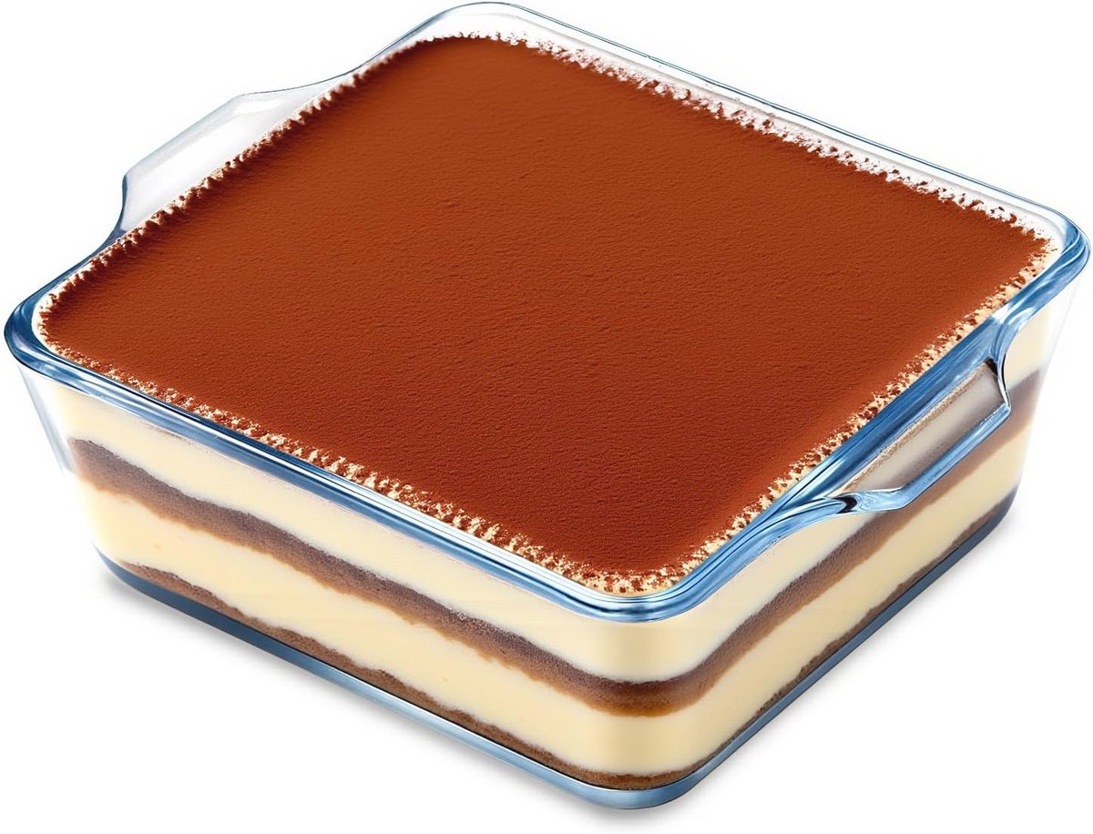 Kleine glazen ovenschaal 15x13 cm – hittebestendig mini-bakplaat voor oven en magnetron