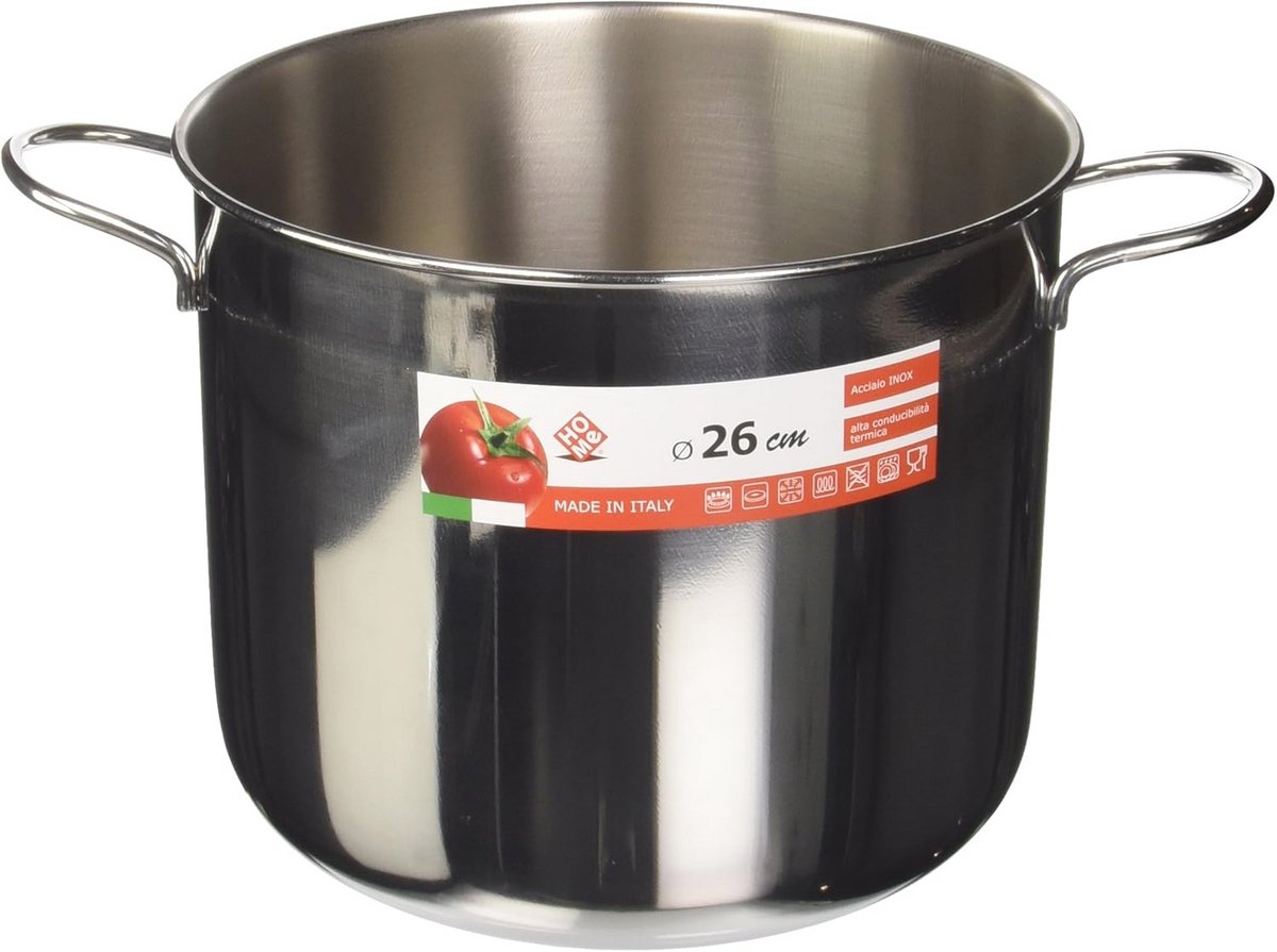 Roestvrijstalen Pan 26 cm - Ideaal voor Koken en Bereiden