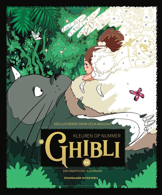 Kleuren op nummer - Ghibli - cover