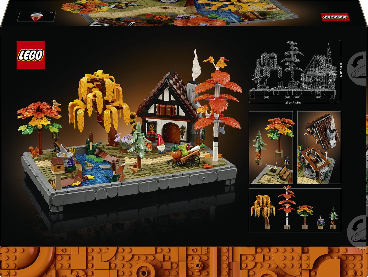 LEGO Icons Herfsttuin met Cottage Herfstdecoratie - Bouwpakket voor Volwassenen - 11372 – foto 6