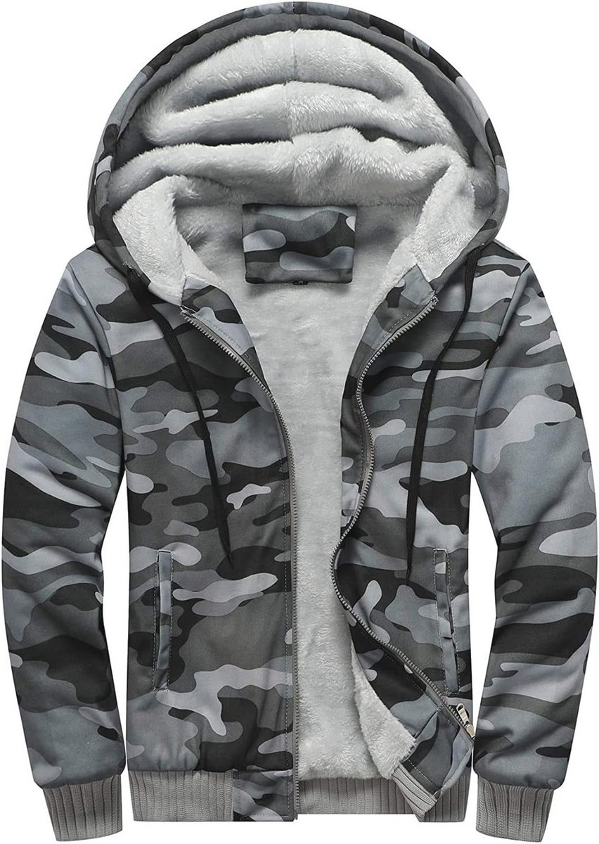Heren Oversized Hoodie Fleece Gevoerd met Capuchon en Lange Mouwen