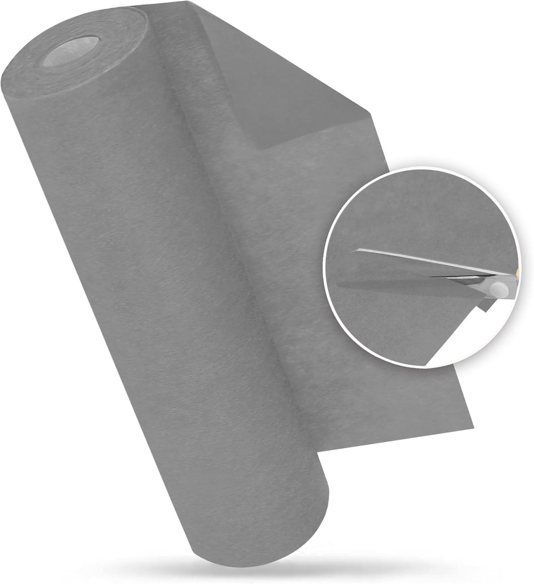 Donkergrijze tafelloper 30 cm x 25 m voor elegante decoratie en knutselen