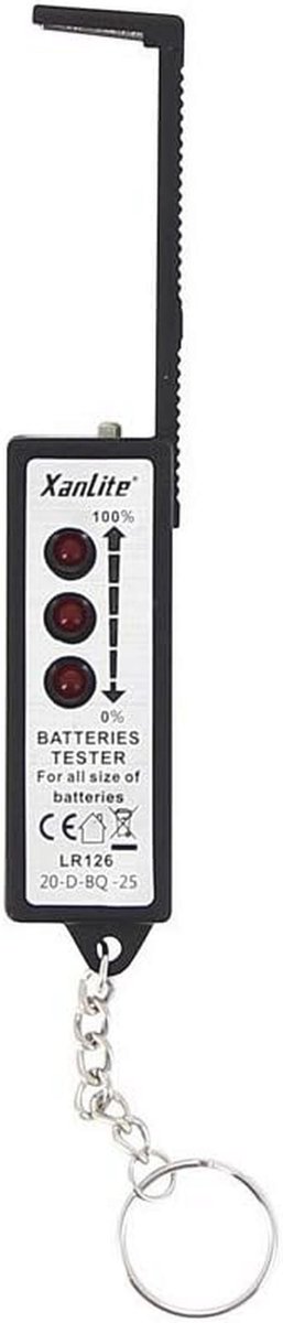 Batterijtester Lr126 - Kunststof - Grijs/Zwart