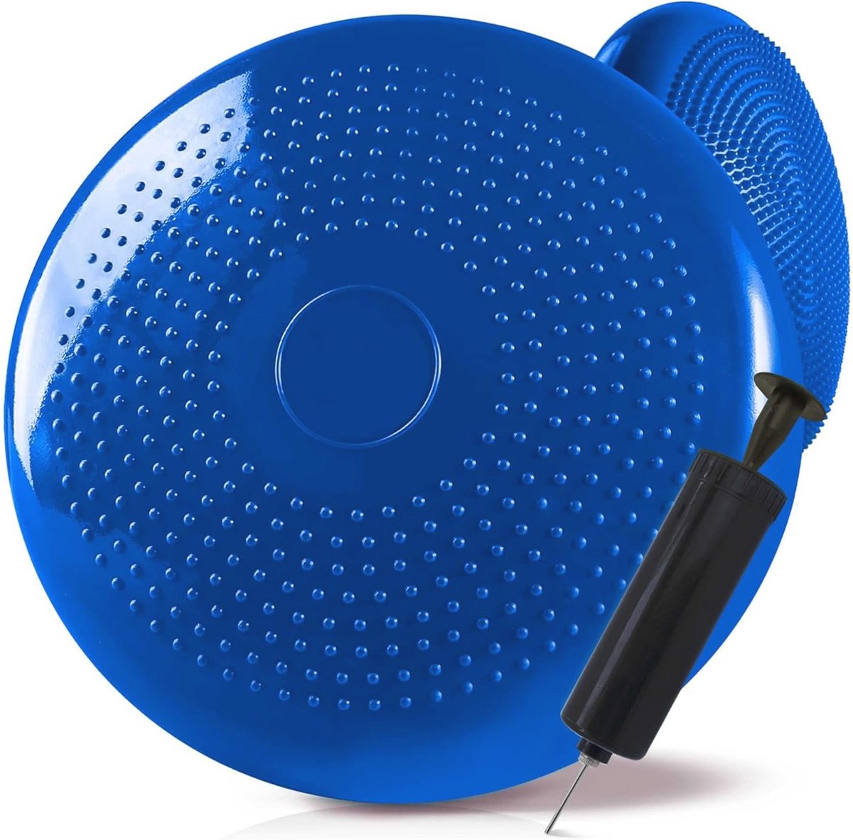 Opblaasbaar kussen voor yoga en fitness - Antislip PVC oppervlak met handmatige luchtpomp