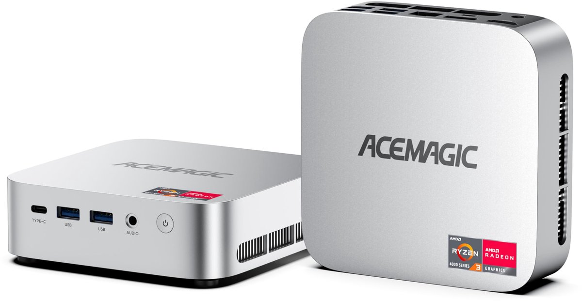 ACEMAGIC M1 Mini PC, AMD Ryzen 7 6800H (8C/16T, tot 4.7GHz), 32GB LPDDR5 1TB M.2 SSD Windows 11 Pro Mini PC mit AMD Radeon 680M | Type-C | WiFi6 | BT5.2
