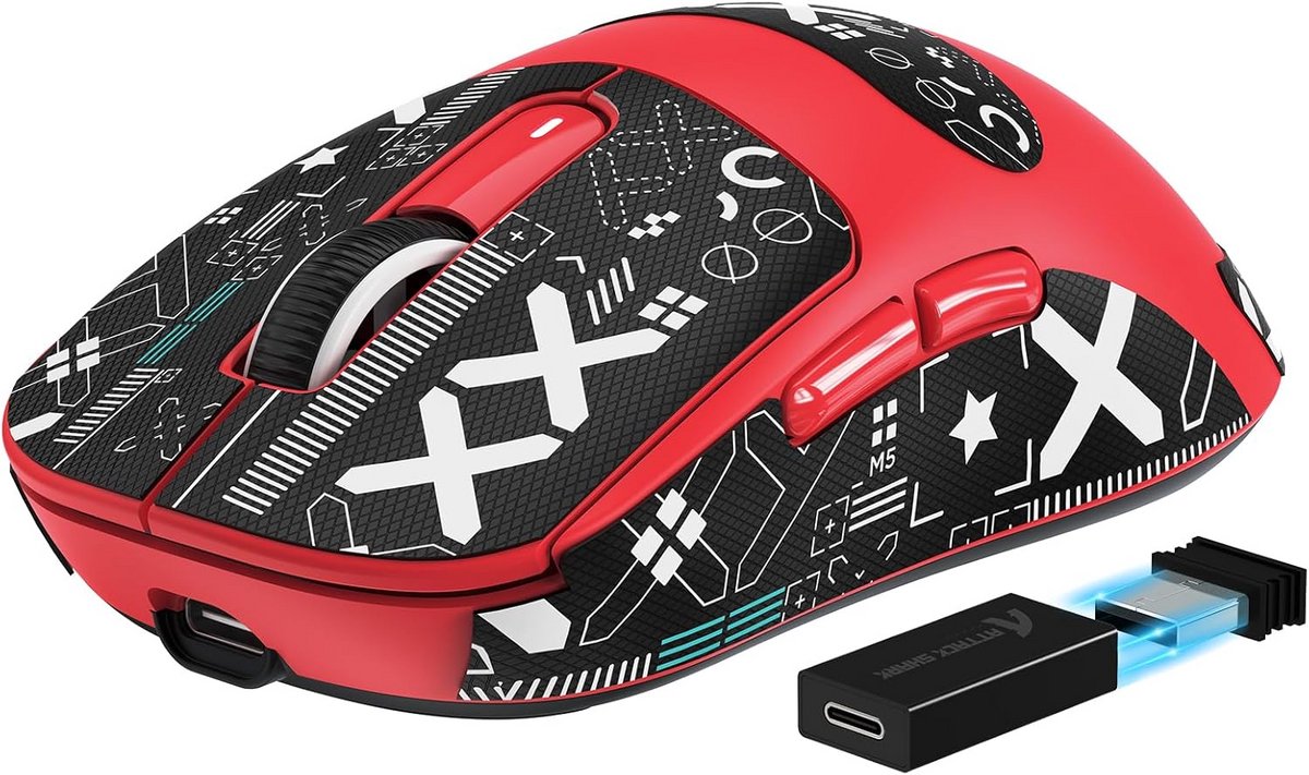 Draadloze Superlight Gaming Muis met 4K/8K Pollingsnelheid en 26,000 DPI