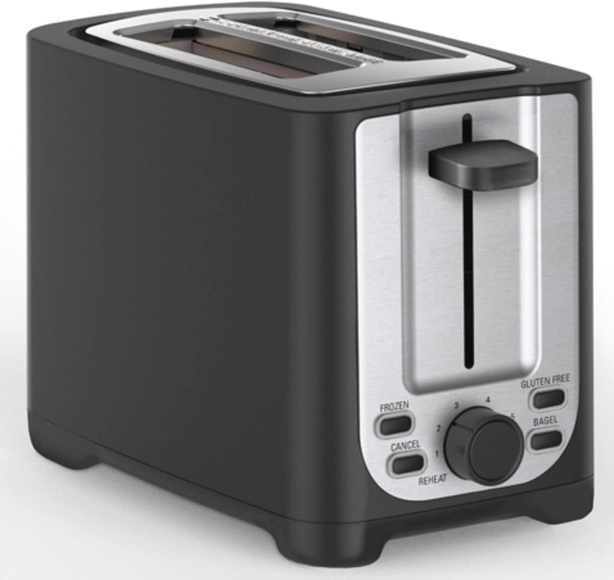Broodrooster met 2 Sneetjes en Automatische Uitschakeling - Voor Brood, Bagels en Wafels - Zwart